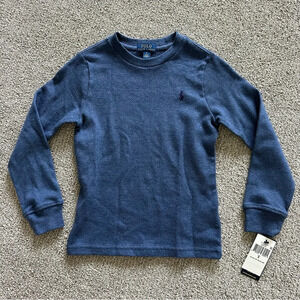 Polo Ralph Lauren Waffle Knit Long Sleeve‎ T-Shirt Size 5